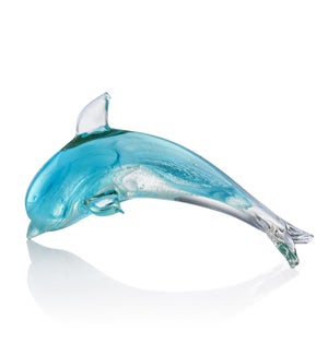 Art Glass Dolphin glow in the dark
