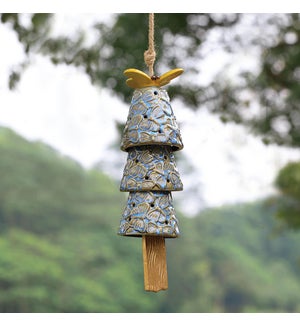 Butterfly and Bells Ceramic Windchime