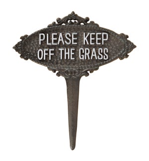 "PLEASE KEEP OFF THE GRASS" Sign