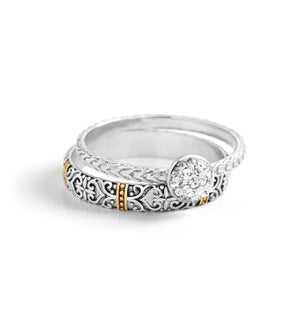 Ciao Ciao! Ring Stacks - Bella - Clear - 7