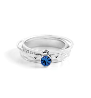 Ciao Ciao! Ring Stacks - Gia - Final Sale - Sapphire - 6
