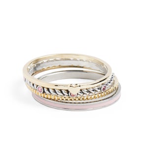 Ciao Ciao! Ring Stacks - Aria - Final Sale - Pink - 6