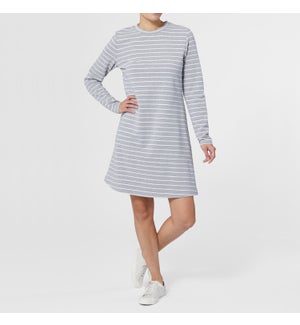 Coco + Carmen Amanda Stripe Essential Dress - Grey - L/XL