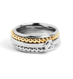 Ciao Ciao Fusion Ring- Helena - Gold and Silver - 6