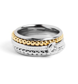 Ciao Ciao Fusion Ring- Helena - Gold and Silver - 7