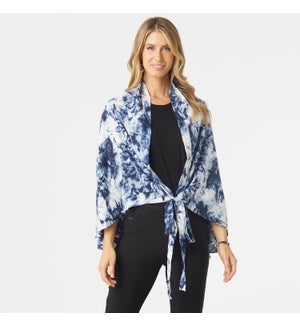 Coco + Carmen Adalee Multi Wear Wrap - Blue and White and Navy - One Size