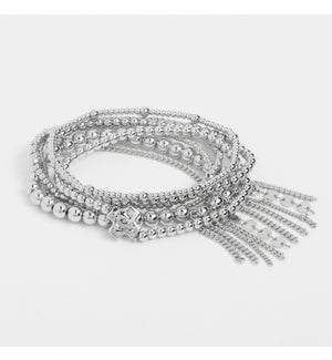 Coco + Carmen Adriel Bracelet Stack - Silver