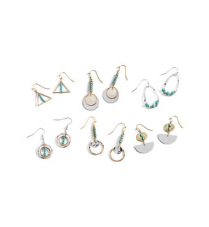 Whispers Turquoise Earring Assortment Pack - Mixed