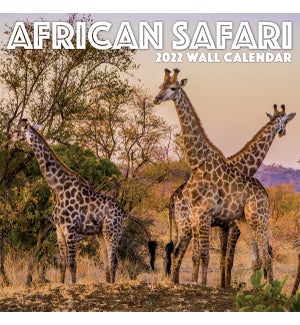 AFRICAN SAFARI 12X12 PHOTO WALL CALENDAR