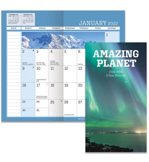 AMAZING PLANET 2 YEAR PLANNER W/O PEN-PHOTO