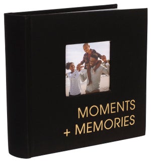 1-Up Moments Black Fabric Bookbound