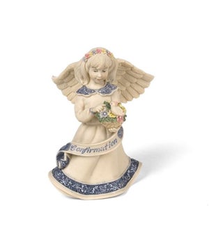 AS - Confirmation Angel - 4" Angel w/ Bird and Flowers