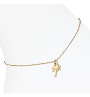 Anklet-Gold Palm Tree