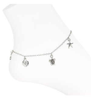Anklet-Sealife Charms
