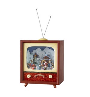 *DC* 13.75 Animated Musical Barn with Santa TV