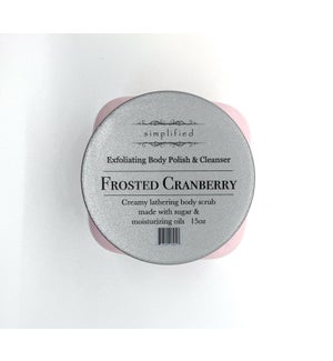 15 oz body polish -frosted cranberry