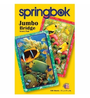 Aquatic / Goldfinch Jumbo Score Pad