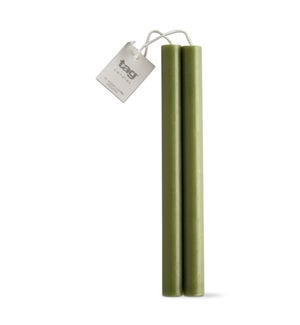 10" STRAIGHT CANDLES SET/2 OLIVE
