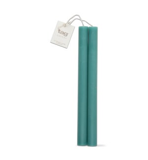 10" STRAIGHT CANDLES SET/2 TURQUOISE