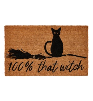100% THAT WITCH RUBBER BKD MAT