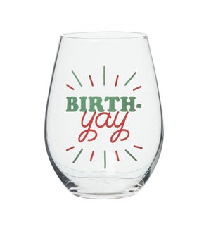 Birth-YAY! Wine Glass