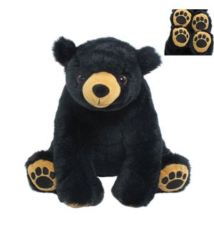 10" Black Bear w/ Embroidered Paws