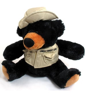 10" Fishing Black Bear w/Vest & Hat
