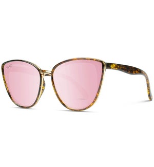 Aria - Full Flat Lens Mirrored Cat eye Sunglasses