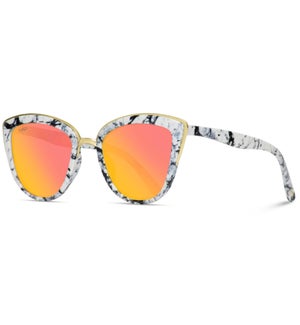 Beatrix - Marble Color Frame Women Cat Eye Sunglasses