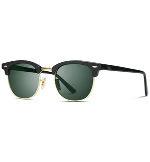 Arthur - Classic Semi-Rimless Polarized Retro Sunglasses