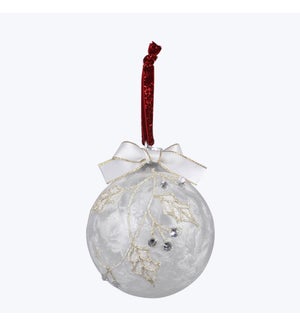 Acrylic Hand Painted Ornament Ball with LED Light