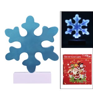 Acrylic Winter Whimsy Snowflake Tabletop Sign With LED Lights