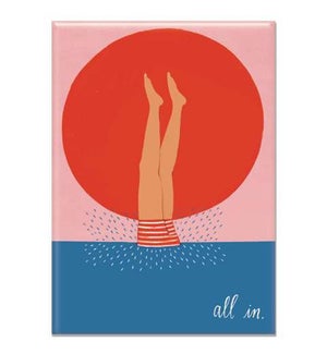 All In Water Rectangle Magnet