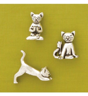 3 pc. Yoga Cat Miniatures
