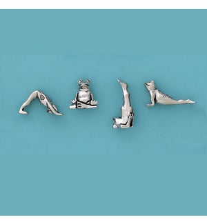 4 pc. Yoga Frogs Miniatures