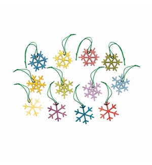 Alpine ornaments (snowflakes: set of 24)