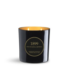 3 wick XL Candle 600 gm/21 oz Bois de Santal Imperial Black & Gold