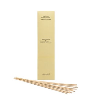 20 incense 9" sticks. Raspberry and Black Vanilla - TESTER