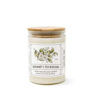 Bergamot & Tea Blossom soy candle - large