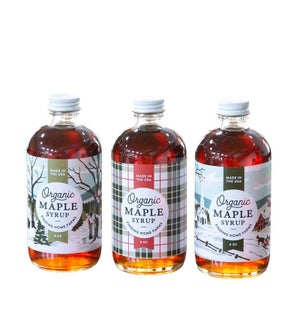 Organic Maple Syrup 8 oz Holiday Bottles Tester