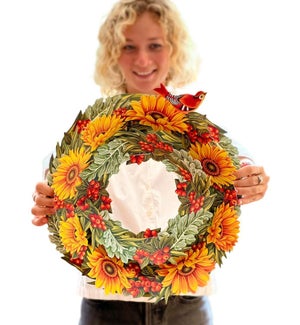 Harvest Wreath (6 Wreaths with envelope @$9.00)