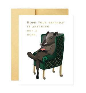 Birthday Boar Card