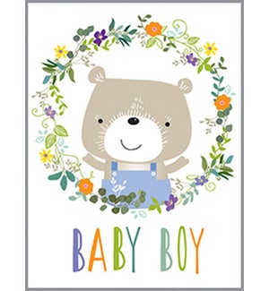 BABY ENCL BABY BOY BEAR