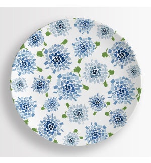 50 States Hydrangea Dinner Plates - Blue