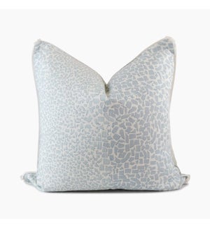 50 States Leopard Square Pillow - Powder Blue