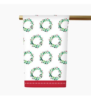 50 States Christmas Wreaths Tea Towel - Green