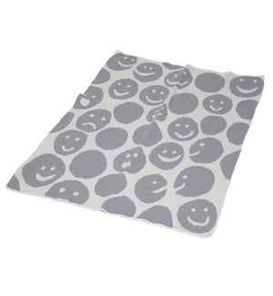 Eco Baby Smiles Throw by Elodie Blanchard Gris