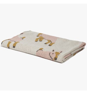 Eco Baby Goat Throw Pink