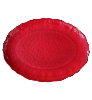 16" Oval Platter Garnet