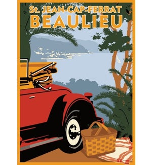 Beaulieu Car Picnic Luggage Tag